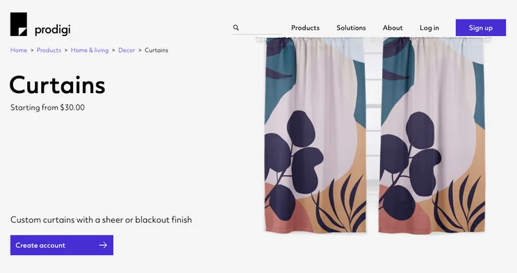 best print on demand housewares curtains