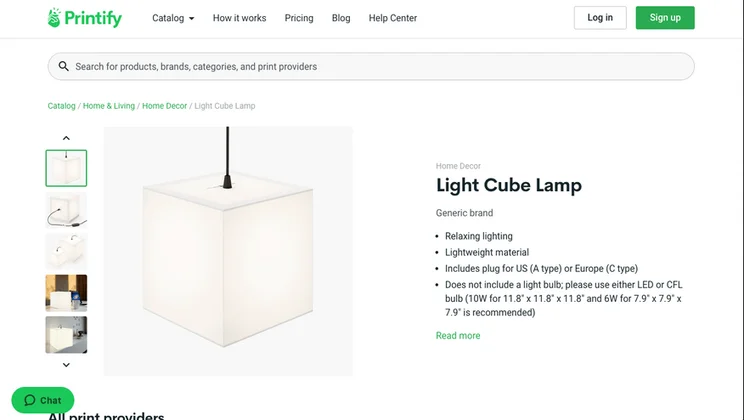 best print on demand housewares lighting