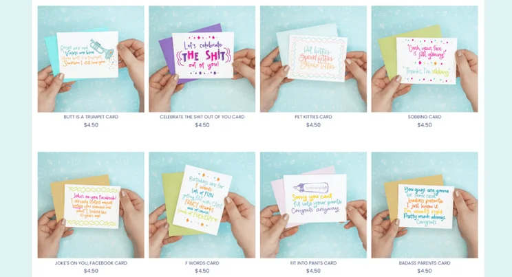 Gallery of products to buy on Colette Paperie's site
