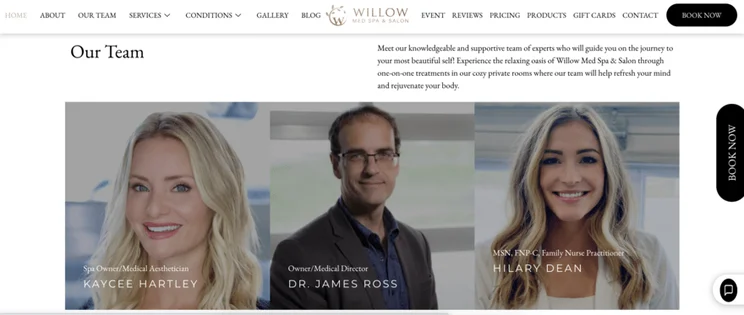 Willow Med Spa team
