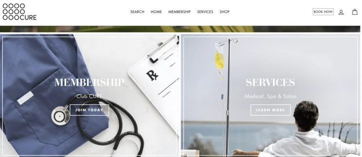 Cure Daily web design