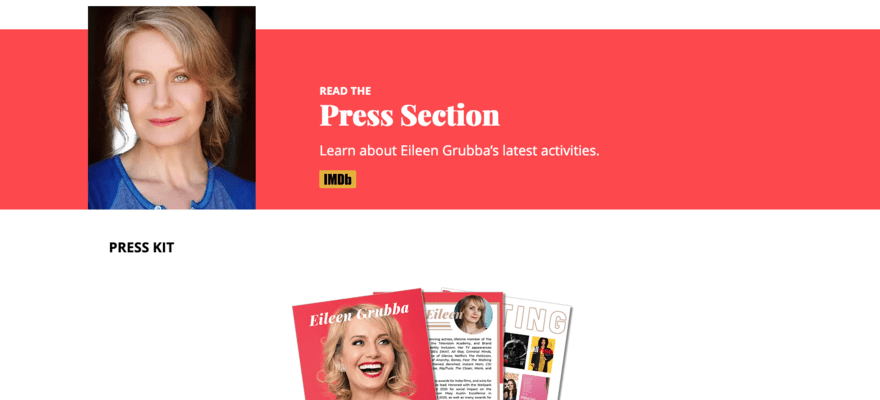 15 Best Examples of Websites for Actors to Inspire You