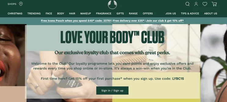 The Body Shop&rsquo;s Love Your Body Club