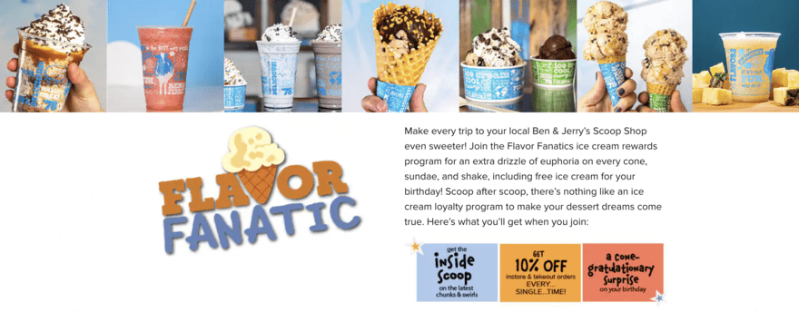 Ben & Jerry’s Flavor Fanatics scheme