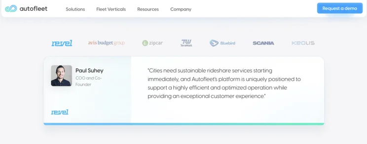Autofleet customer review