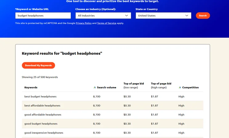related keywords for search term "budget headphones"
