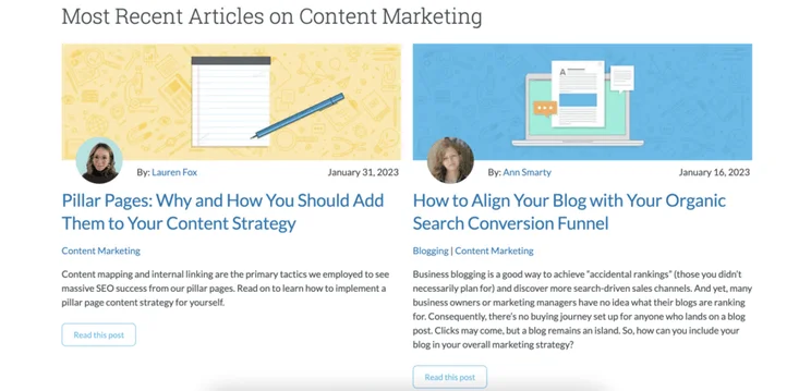 Moz&rsquo;s topic clusters