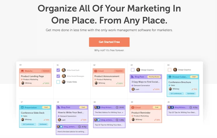 CoSchedule website screenshot