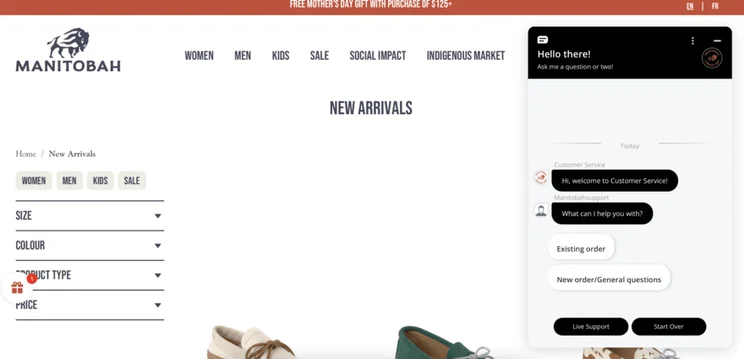 Manitobah website