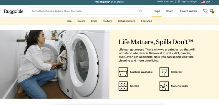 Ruggable website