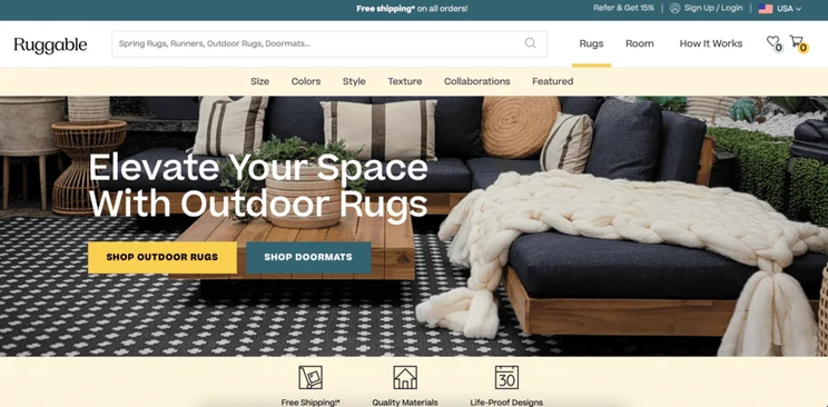 Ruggable website