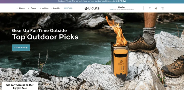 Biolite website