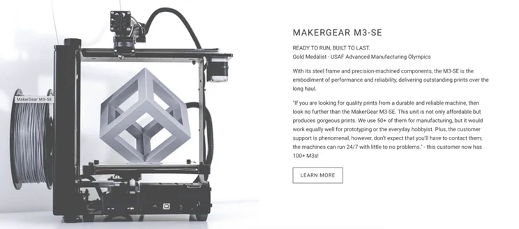 MakerGear website