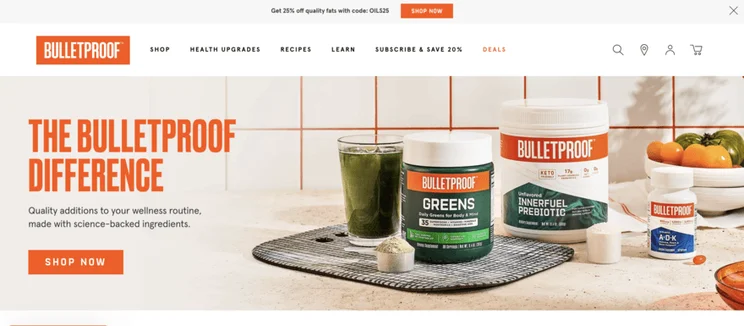 Bulletproof Shopify website