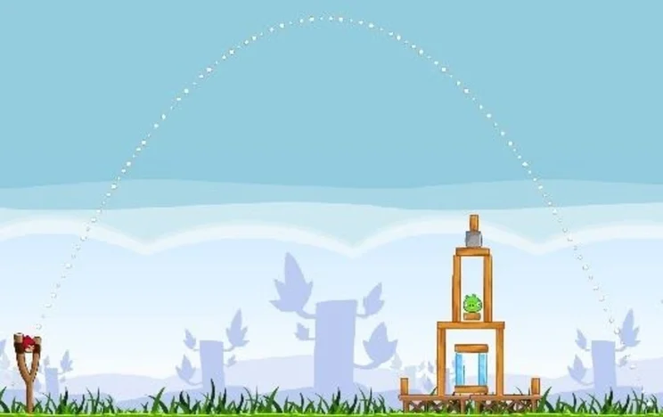 Still from the Angry Birds game