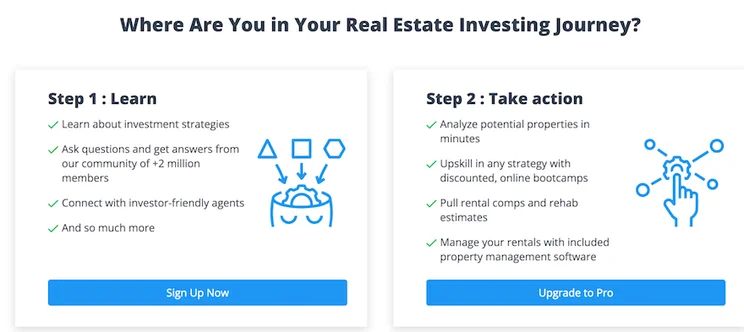 BiggerPockets real estate investor website screenshot 1
