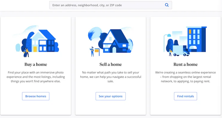 Zillow real estate investor website screenshot 1