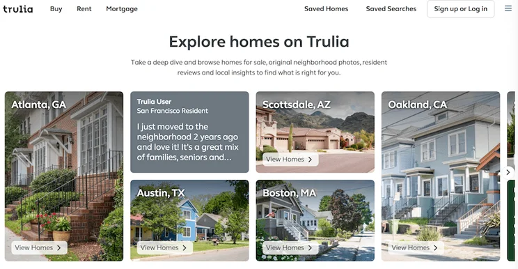 Trulia real estate investor website screenshot 1
