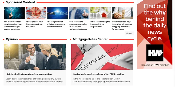 HousingWire real estate investor website screenshot 3