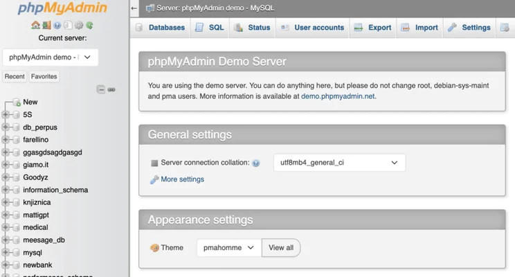 database navigation