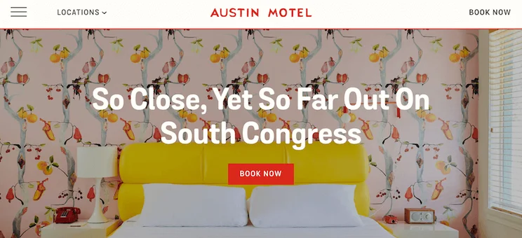 Austin Motel website screenshot 1