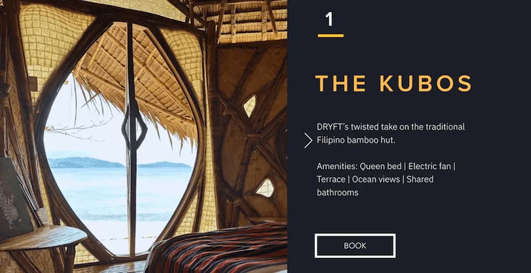 Dryft website screenshot 2