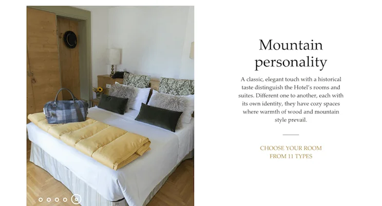 Hotel de la Poste website screenshot 3