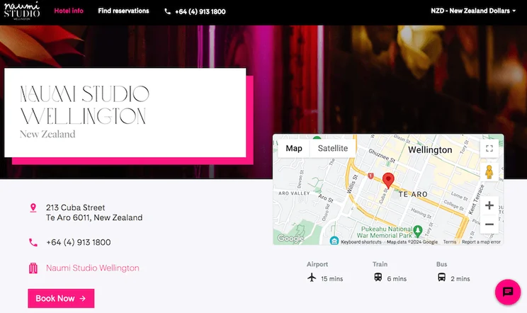 Naumi Studio website screenshot 1