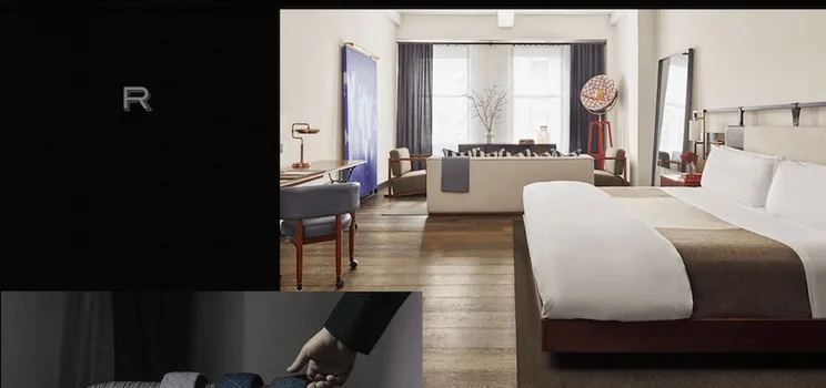Refinery Hotel website screenshot 2