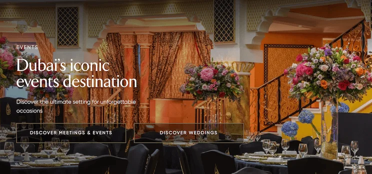 Burj Al Arab Jumeirah website screenshot 3