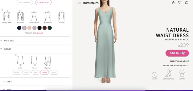 Customizable fashion ecommerce store