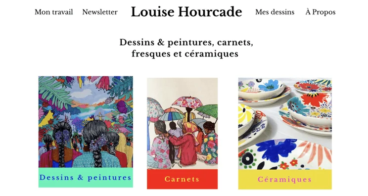 Louise Hourcade website