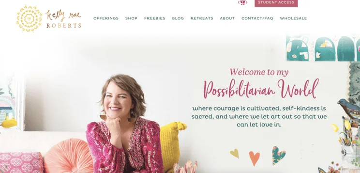 Kelly Rae Roberts website