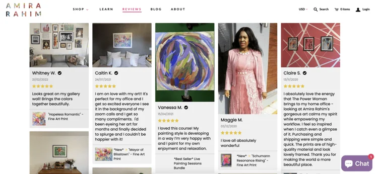 Amira Rahim website