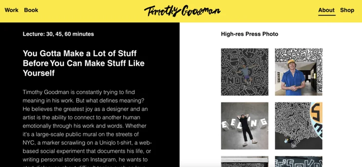 Timothy Goodman website