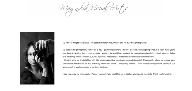 Magnolia Visual Arts website