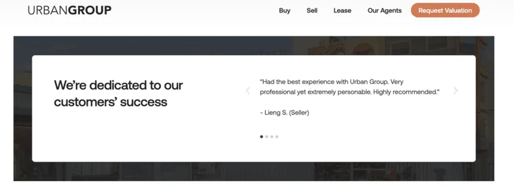Urban Group website