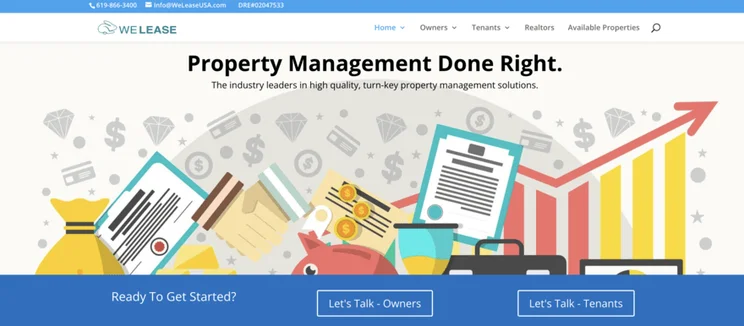 We Lease website