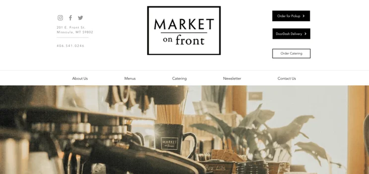 Market On Front website
