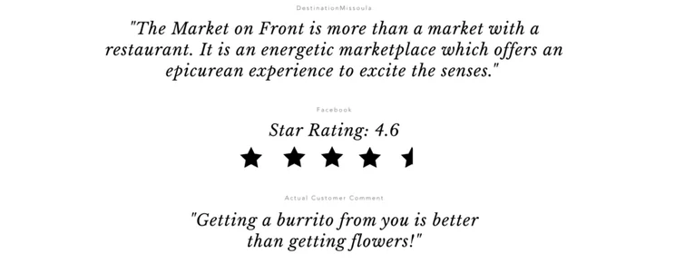 Market On Front website