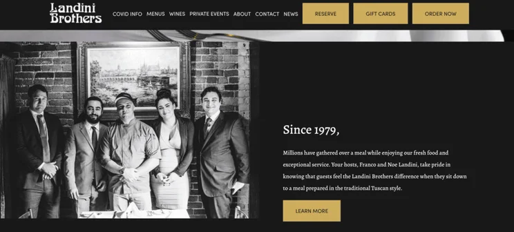 Landini Brothers website