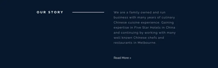 Yang&rsquo;s Place website
