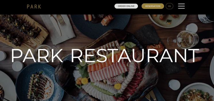 Park Restaurant website