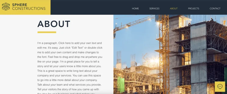 Construction Company template