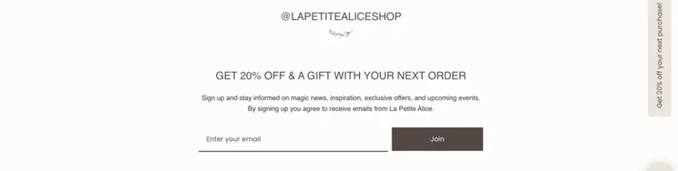 La Petite Alice website