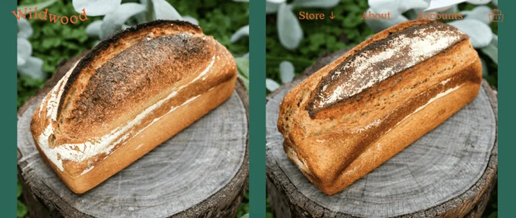 Wildwood Bakery website