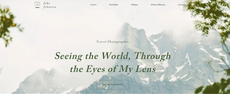 Travel photographer Wix