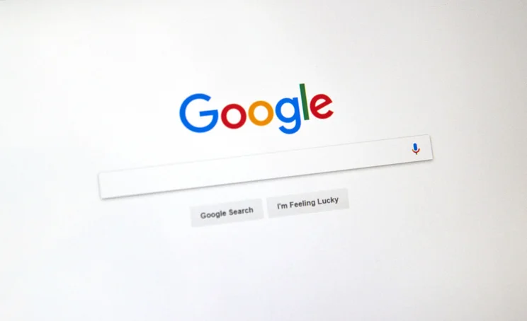 Google search homepage