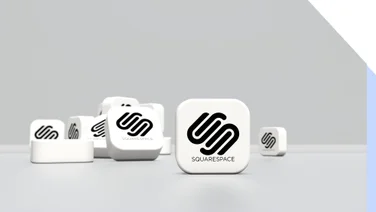 Group of widgets showing the Squarespace logo