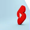 Blue background with 3D YouTube Shorts logo